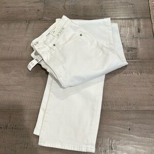 JCrew Classic Straight Leg White Jean